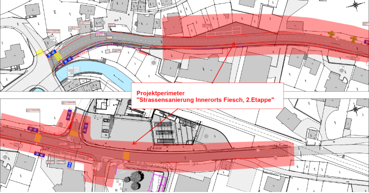 NG154 Strassensanierung Innerorts Fiesch, 2.Etappe / Ingenieurmandat